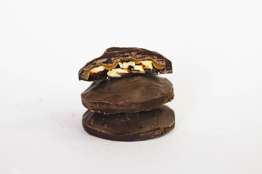 Dark Chocolate Turtle Pecan Cluster