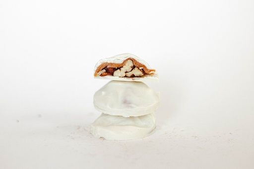 White Chocolate Mini Turtle Pecan Cluster
